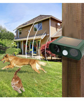 Ultraschall-Hundeabwehrgerät aus Kunststoff, wiederaufladbar, mit Bewegungssensor und Blinklichtern