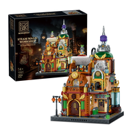 Kit de construction éducatif XMORK Steam Magic en plastique ABS, modèle de rue steampunk pour les enfants de 8 à 13 ans