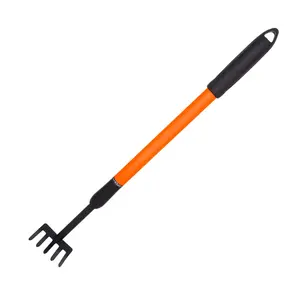 94706 5 Teeth Steel Grass Garden Highly Steel Super Flexible And Durable Leaf Grass Rake