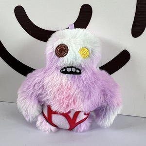 Nuevo 11cm encantador feo diente monstruo tesoro tercera generación moda muñeca peluche laboratorio monstruo colgante llavero - Product Image 6