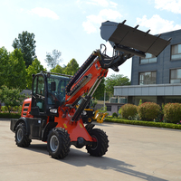 Pengiriman Gratis Euro 5 CE EPA Loader Teleskopik Kecil Bekas Mini Wheel Loader Compact Wheel Loader untuk Operasi di Lahan Pertanian
