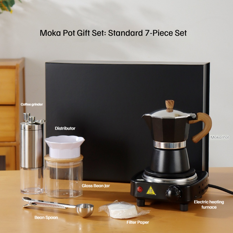 Coffret cadeau magnétique standard - ensemble de 7 pièces noir