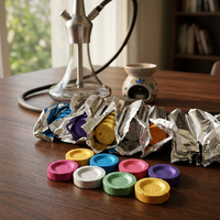 Disques de charbon de bois colorés en bois de fruit légers, à allumage rapide, longue durée de combustion, pour chicha et encens