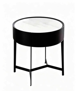 Table de réception circulaire moderne et minimaliste, table à thé et à café pour salon de beauté, salon de manucure, décoration commerciale - Product Image 1