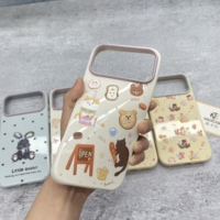 Coque de téléphone en gros motif animaux de dessin animé, mignonne, chiot, lapin, en TPU souple, protection pour iPhone 16 15 Pro Max Samsung S25 S26 Ultra