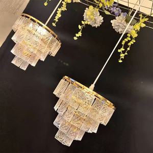 Lustre LED en acrylique pour mariage, 3 têtes, suspension moderne blanc chaud pour hall d'hôtel et scène - Product Image 6