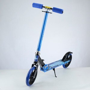 Trottinette à pédales pour enfants de 8 à 12 ans, rose, pliable, avec deux roues en PU, hauteur réglable, à pousser - Product Image 2