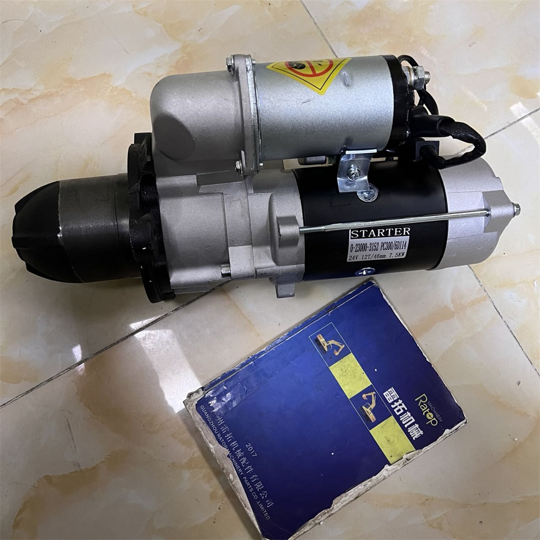 PCエンジンLT　おまけ付き PC300-7 Excavator Starter 600-863-8111 600-863-8112 for 6D114 Engine