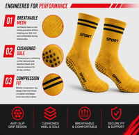 Chaussettes de football personnalisées mi-mollet pour hommes, respirantes, antidérapantes, pour le sport, la gym et le soccer, vente en gros