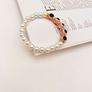 Turkish Evil Eye <b>Bracelet</b> Baroque Pearl Handmade Vintage Accessories Gift Imitation Pearl Bezel Setting Yiwu Origin - Product Image 4