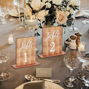 In stock: Nordic style knotted <b>wedding</b> party <b>table</b> place <b>cards</b>, wooden creative number <b>table</b> nameplates, decorative ornaments. - Product Image 1