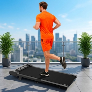 <span class=keywords><strong>Tapis</strong></span> roulant <span class=keywords><strong>de</strong></span> bureau <span class=keywords><strong>pliable</strong></span> électrique portable avec moteur 470W, écran LED, plage <span class=keywords><strong>de</strong></span> vitesse 1-6 <span class=keywords><strong>KM</strong></span>/<span class=keywords><strong>H</strong></span> pour la maison/la salle <span class=keywords><strong>de</strong></span> sport - Product Image 1