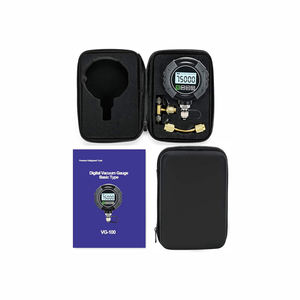 Pengukur Vakum Digital Micron <span class=keywords><strong>Vacuum</strong></span> <span class=keywords><strong>Gauge</strong></span> 1/4 Inch dengan Adaptor T, Penguji Tekanan Vakum Refrigeran dengan Sensor <span class=keywords><strong>Pirani</strong></span> - Product Image 6