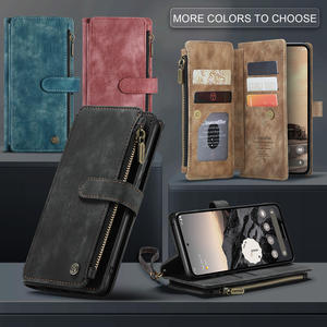 Étui portefeuille à fermeture éclair en cuir CaseMe <span class=keywords><strong>C30</strong></span> pour Google Pixel 10 Pro XL 9A 10A 8A 7A 9 8 Pro avec porte-cartes - Product Image 1