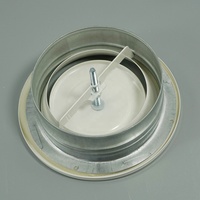 Diffuseur d'air ultrasonique en métal blanc NEV, diffuseur d'air rond, valve d'air en métal