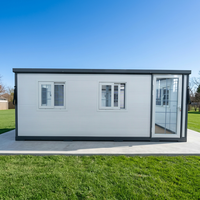Conteneurs pliables extensibles, maison préfabriquée personnalisée imperméable, conteneurs pliables, mini-maison préfabriquée avec salle de bain complète