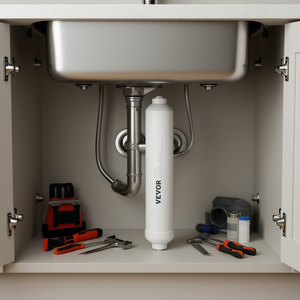 Filtre à eau domestique sous évier, système d'osmose inverse de 1100 gallons avec bloc de charbon et cartouche - Product Image 2