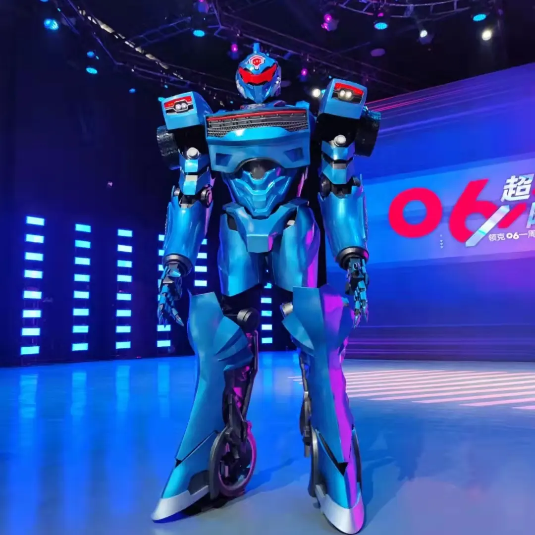 Cosplay Pakaian Dewasa, Kostum Robot Transforme Realistis, Buatan Tangan, Autobot Biru Yang Bisa Dipakai, Pakaian Dewasa