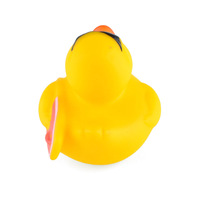 2025 nouveau Design bébé jouets de bain promotionnel décompression Puzzle éclaboussures surf canard en caoutchouc
