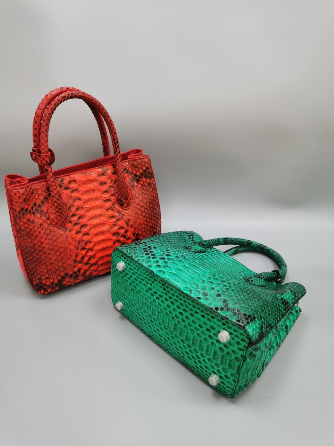 2021Women's luxury handbag first lady bag raw boa skin high end custom large capacity fashion trend