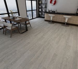 Chine 100% Imperméable Vierge 5.5mm Plastique Plancher Stratifié Vinyle Usine Directe Spc Plancher Grain de Bois - Product Image 2