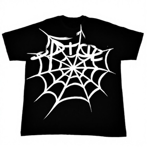 T-shirt décontracté unisexe ample à manches courtes 100 % coton 180 g, imprimé araignée intégral, anti-boulochage - Product Image 3