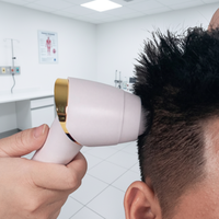 Analyseur de cuir chevelu multi-magnifications avec lentilles 50x 100x 200x, rapport IA, balayage triple spectre, usage domestique