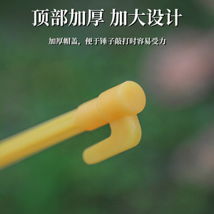 Plastic <b>Ground</b> Stakes Yellow 14.5*0.8 Tent <b>Pegs</b> Outdoor Camping Use - Product Image 3