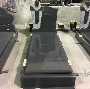 wholesale euro style carved black grey red granite headstone monument tombstone for graves cemetery