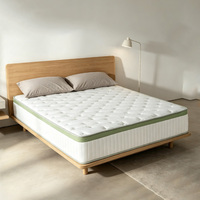 Fabrik OEM Maßgefertigte Queen King Size Taschenfederkernmatratze Naturlatex Weicher Stoff Druckentlastende Vakuumkomprimierte Matratze