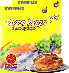 Kwin Pack Heat Resistance Nylon Pet Baking Bag Turkey Plastic Oven Bag For Christmas Pouch