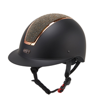 Casque d'équitation réglable avec strass pour la sécurité en collaboration, ensembles et accessoires équestres haut de gamme