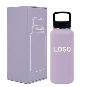 Service personnalisé disponible, bouteille d'eau portable en acier inoxydable 304 à double paroi isolée sous vide, durable, avec logo imprimé UV - Product Image 2