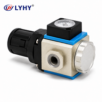 Régulateur de pression pneumatique LYHY série GR pour traitement de l'air 1/2'1/4'1/8'3/8 mm