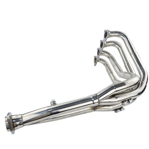 ท่อร่วมไอเสีย Honda B-Series ขนาด 2.5 นิ้ว ทำจากสแตนเลส 304 แบบตรง สำหรับ B16 B18 Civic Integra Si - Product Image 3
