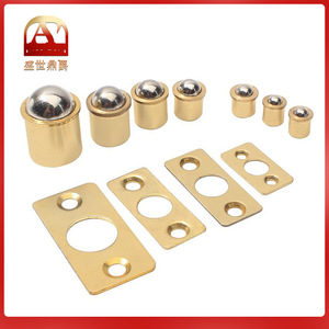 Loquets de porte en laiton avec tête à ressort, loquet magnétique pour portes d'armoires et de meubles - Product Image 5
