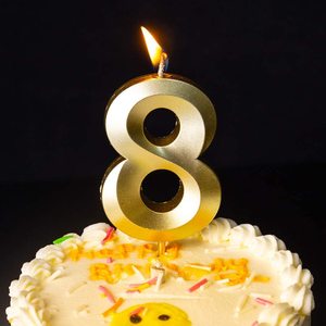 Grandes bougies d'<span class=keywords><strong>anniversaire</strong></span> en forme de chiffres 3D scintillants 0-9 pour gâteaux d'<span class=keywords><strong>anniversaire</strong></span>, bougies numériques bleues - Product Image 2