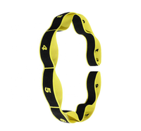 De algodón de Nylon 8 bucle elástica Yoga estiramiento Fitness banda correa para mujer terapia física gimnasio ejercicios de danza entrenamientos
