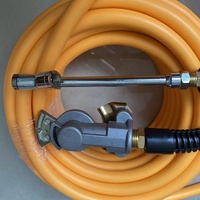 Kits de tuyaux de gonflage d'air pour camion OEM en gros d'usine 3/8 "tuyau ID 50ft WP 300PSI avec Gladhand et mandrin à air pour remplir les pneus de voiture