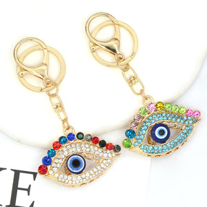Evil-Eye-Schlüsselanhänger im Großhandel: Strass-Metallanhänger als Taschenanhänger und Geschenk für Damen und Autoschlüssel - Product Image 3