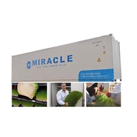 Système d'agriculture hydroponique de type conteneur maritime pour la production d'aliments frais pour les vaches, les bovins et les moutons