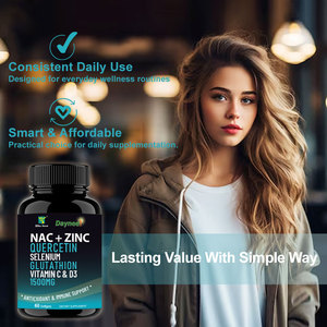 N33 ซอฟต์เจล <span class=keywords><strong>NAC</strong></span> N-อะซีทิล แอล-ซิสเทอีน พร้อมซิงค์เสริม บำรุงสุขภาพตับ ดีท็อกซ์ สารต้านอนุมูลอิสระ สำหรับโภชนาการประจำวัน - Product Image 5