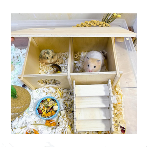 <span class=keywords><strong>Maison</strong></span> <span class=keywords><strong>de</strong></span> hamster en bois d'intérieur personnalisable, amovible, facile à installer, cachette, endroit <span class=keywords><strong>de</strong></span> <span class=keywords><strong>repos</strong></span> à vendre - Product Image 3
