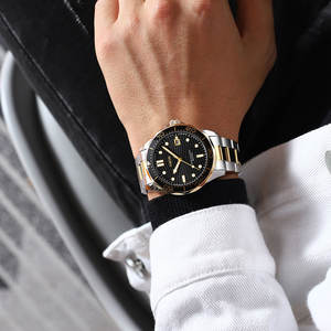 นาฬิกาควอตซ์ผู้ชาย รุ่น 2593A ปรับแต่งโลโก้ได้ แฟชั่นสไตล์เซี่ยงไฮ้ คลาสสิก สายสแตนเลส 18 มม. สไตล์ธุรกิจโบราณ - Product Image 4