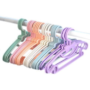 Kids Plastic Multi-function Baby Small Clothes Coat <b>Hangers</b> Central Bow-knot Design Portable Children PP Coat <b>Hanger</b> - Product Image 4