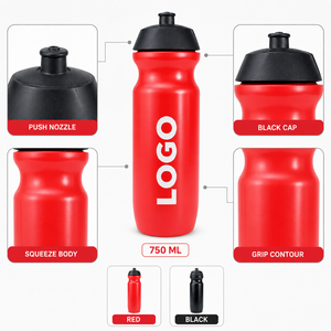 Botella de Agua Deportiva JUNVOY con Logotipo Personalizado, 750 ml, de Plástico sin BPA, Apta para Alimentos, para Ciclismo y Deportes de Montaña - Product Image 6
