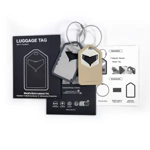 Logotipo personalizado Bagagem Tag Viagem Avião Branco Metal Personalizado Bagagem Tag