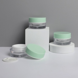 Petits contenants en plastique vides avec couvercles colorés, mini pots cosmétiques pour liquides, poudres, crèmes, lotions pour les soins de la peau - Product Image 2