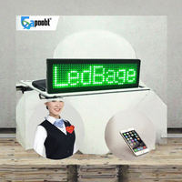 스마트 앱 프로그래밍 가능 LED 이름표, 디지털 조명, 재사용 가능 미니 디자인, 웨이터 및 쇼핑몰용
