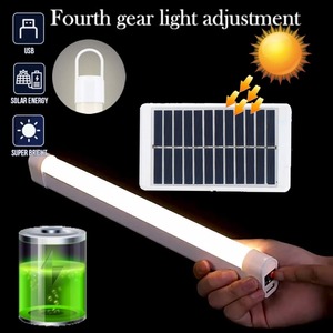 Linterna LED Solar para acampar, colgante con gancho, linterna de emergencia regulable, multifuncional, carga tipo C para equipos al aire libre - Product Image 2